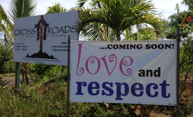 LOVE and RESPECT Kauai - Kapaa class TONIGHT, July 8, 2013, 7pm