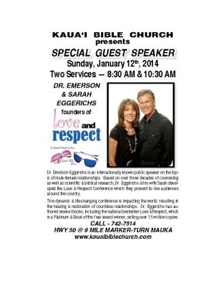 Love  Respect Flyer for GI ad